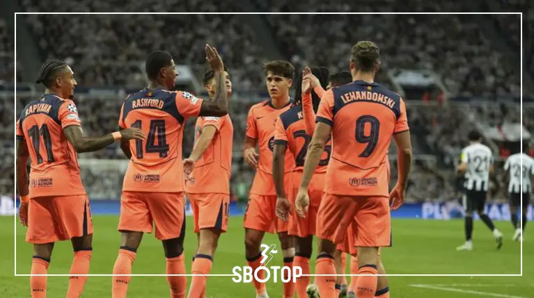 SBOTOP: กอร์ดอนตะลึงพลังบาร์ซ่า แต่แสดงความยกย่องแรชฟอร์ดผู้เปลี่ยนเกม
