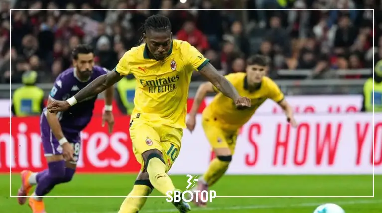 SBOTOP: ราฟาเอล เลเอา เหมาคนเดียว 2 ประตู! พาเอซี มิลานแซงคว้าชัยสุดมันส์ ยึดจ่าฝูงกัลโช่ เซเรีย อา