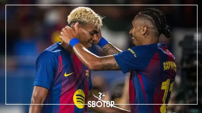 SBOTOP: ห้องแต่งตัวบาร์เซโลนาระอุ! ราฟินญาโกรธจัด โทษลามีน ยามาลเป็นต้นเหตุความพ่ายแพ้ในเอล กลาซิโก้