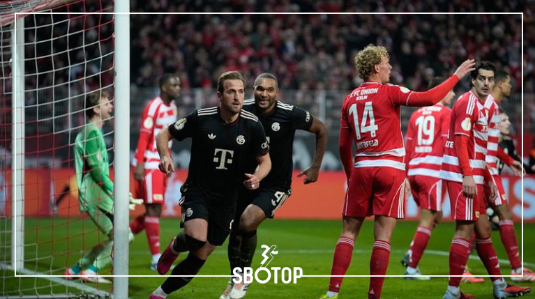SBOTOP : ยูเนี่ยน เบอร์ลิน vs บาเยิร์น สองประตูทำเข้าประตูตัวเองพาเสือใต้ลิ่ว 8 ทีมสุดท้ายเดเอฟเบ โพคาล