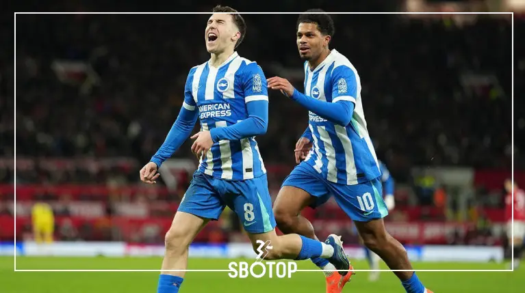 SBOTOP: ไบรท์ตันเขี่ยแมนฯ ยูไนเต็ดตกรอบเอฟเอ คัพ เฮิร์ซเลอร์ยกชัยชนะให้แฟนบอลที่ตามเชียร์ถึงแมนเชสเตอร์