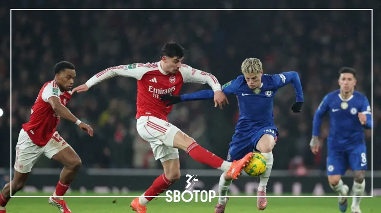 SBOTOP: ผลอาร์เซนอล vs เชลซี: ไค ฮาแวร์ตซ์ ฮีโร่ พาปืนใหญ่ทะลุเข้าชิง