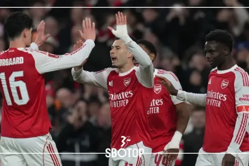 SBOTOP: อาร์เซนอลถล่มคู่แข่งคาเอมิเรตส์ สเตเดียม ทะลุรอบห้า ศึกเอฟเอ คัพ