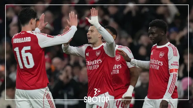 SBOTOP: อาร์เซนอลถล่มคู่แข่งคาเอมิเรตส์ สเตเดียม ทะลุรอบห้า ศึกเอฟเอ คัพ