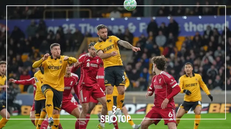 SBOTOP: อังเดร คว้าแมนออฟเดอะแมตช์ เกมวูล์ฟส์ ปะทะ ลิเวอร์พูล